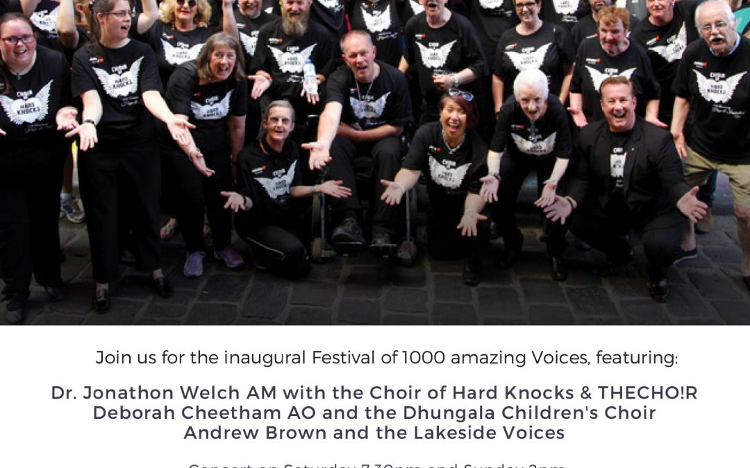 Festival of 1000 Voices  – Massed Voices Choir on the Murray