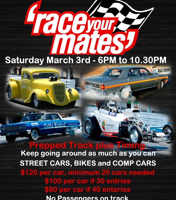 Race your Mates – Mildura Drag Racing