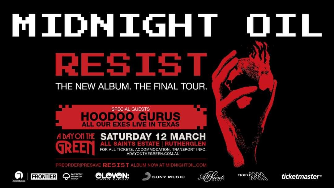 Midnight Oil TOUR – Rutherglen