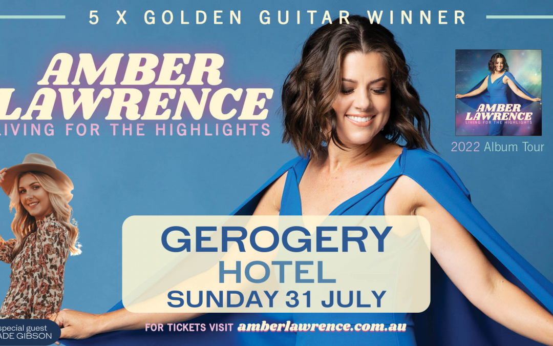 Amber Lawrence – Live at the Gerogery Hotel – Sunday 31 July